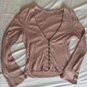 Reformation Gellar Knit Top (Blush) - Size S